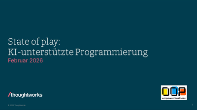 State of Play: KI-unterstützte Programmierung (OOP 2026 Keynote)