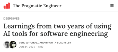 Two years of using AI tools for software engineering